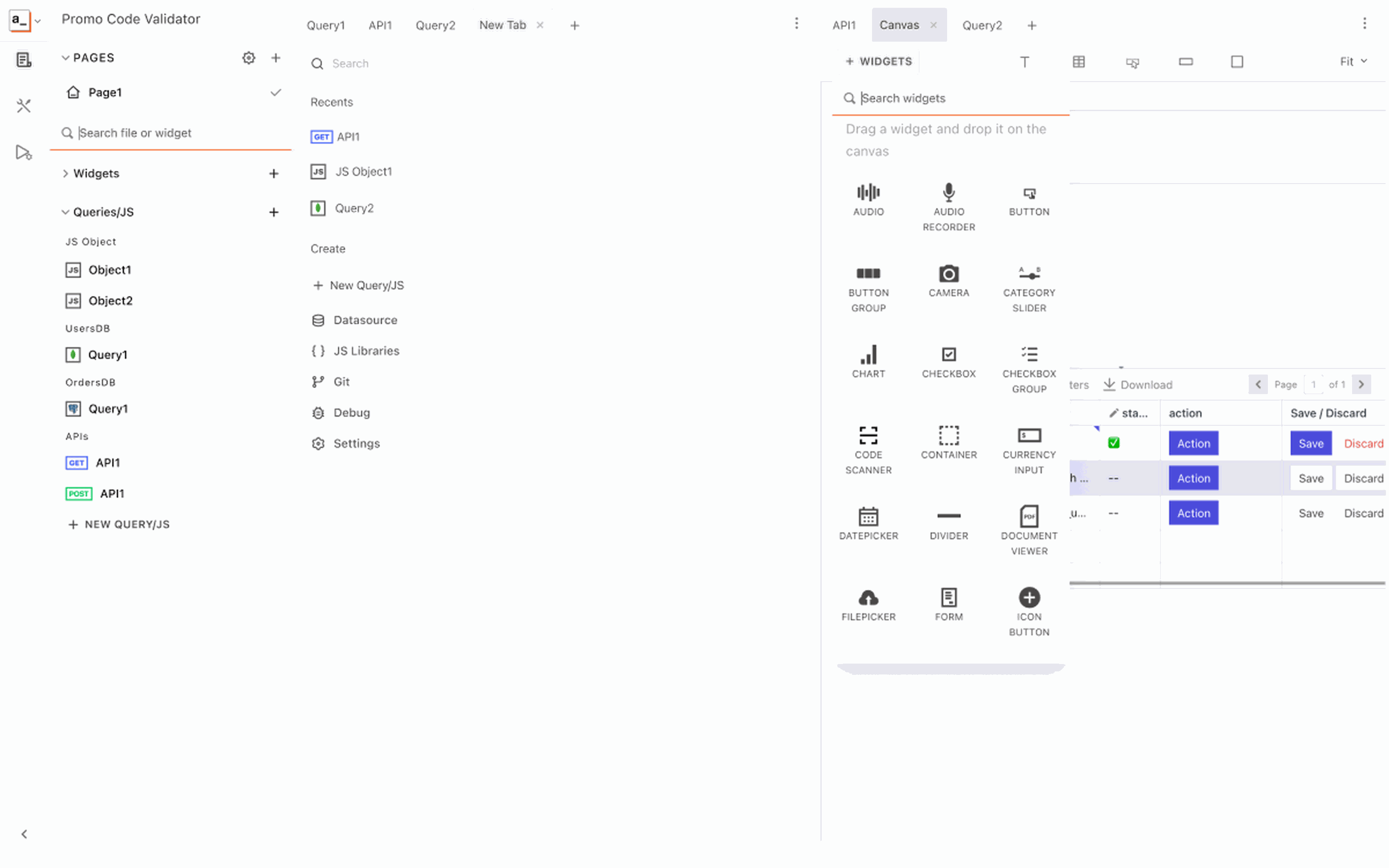 Appsmith IDE: Used New Tab to combine recents, search, and creation as working memory