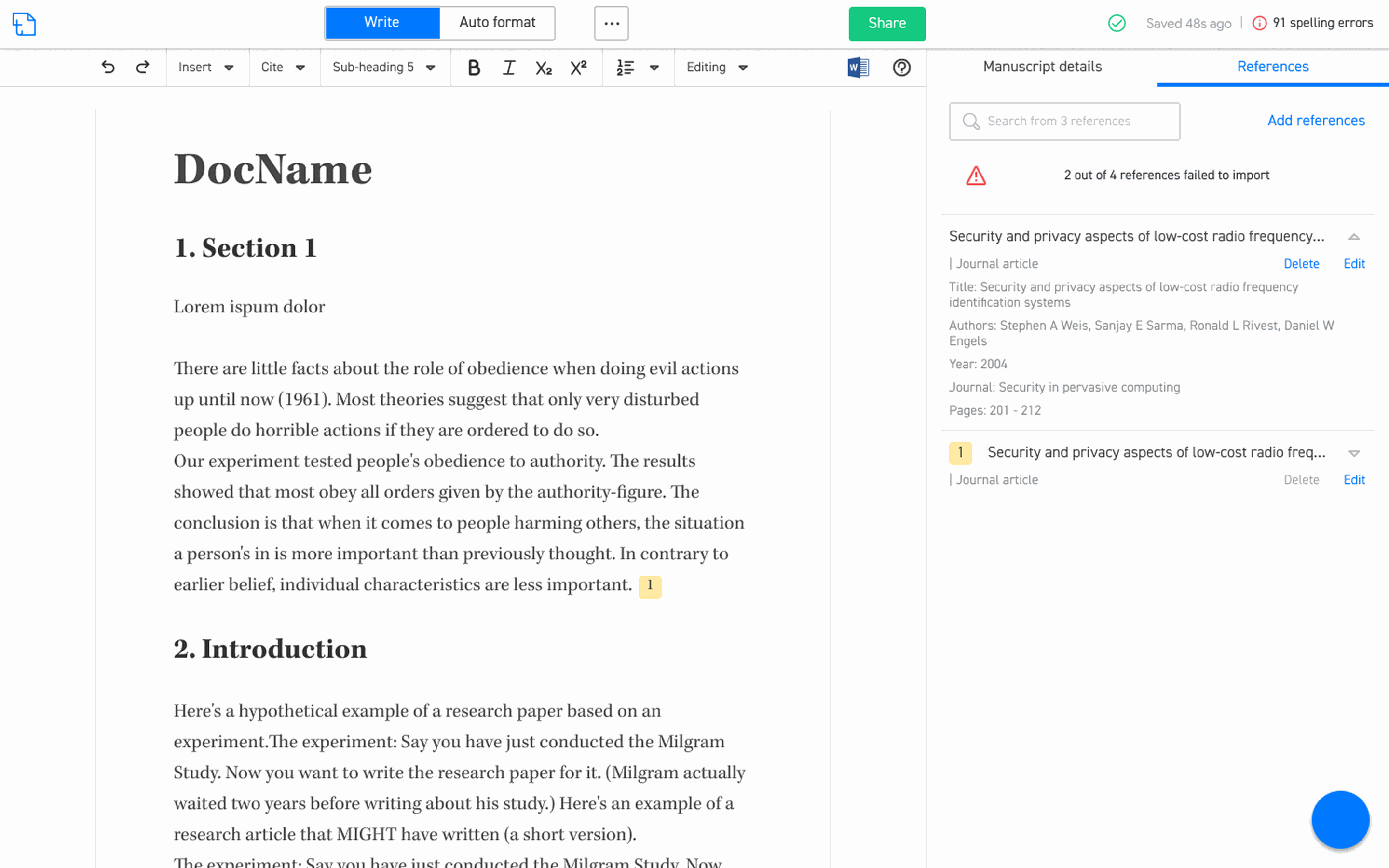 Joy Editor: Preserved completed work when reference import only partially succeeded